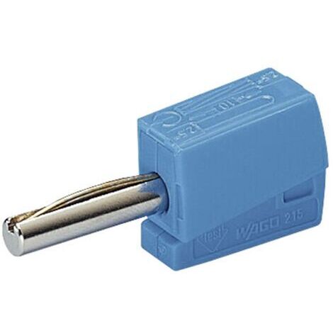 Fiche banane mâle Ø de la broche: 4 mm WAGO 215-711 bleu 1 pc(s) D29410