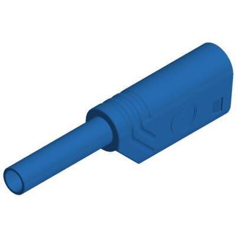 Fiche banane mâle de sécurité Ø de la broche: 2 mm SKS Hirschmann MST S WS 30 Au 975090702 bleu 1 pc(s) D25638