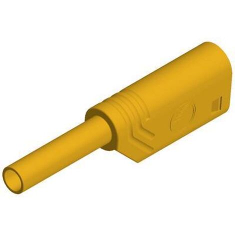Fiche banane mâle de sécurité Ø de la broche: 2 mm SKS Hirschmann MST S WS 30 Au 975090703 jaune 1 pc(s) D25686