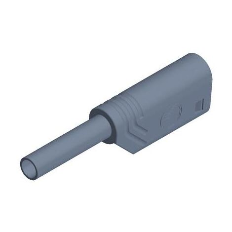 Fiche banane mâle de sécurité Ø de la broche: 2 mm SKS Hirschmann MST S WS 30 Au 975090706 gris 1 pc(s) D25070