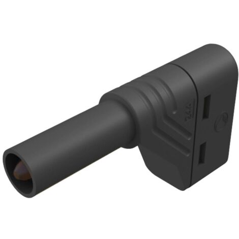 Fiche banane mâle de sécurité Ø de la broche: 4 mm Hirschmann Test & Measurement LAS S W 934098100 noir 1 pc(s)