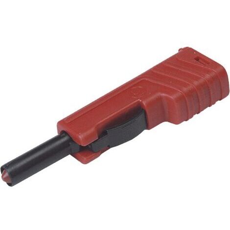 Fiche banane mâle de sécurité Ø de la broche: 4 mm Hirschmann Test & Measurement SLS 200 932153101 rouge 1 pc(s)