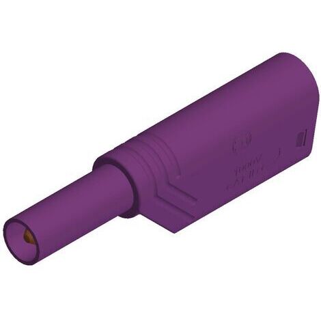 Fiche banane mâle de sécurité Ø de la broche: 4 mm SKS Hirschmann LAS S G 934099109 violet 1 pc(s) D25669