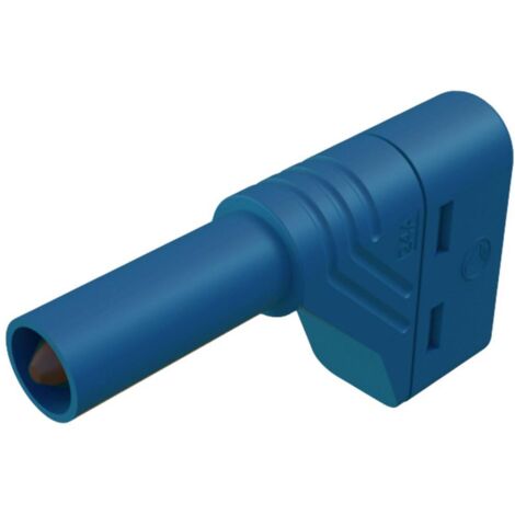 Fiche banane mâle de sécurité Ø de la broche: 4 mm SKS Hirschmann LAS S W 934098102 bleu 1 pc(s)