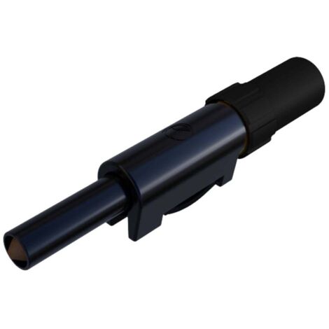 Fiche banane mâle de sécurité Ø de la broche: 4 mm SKS Hirschmann SLS 10 B 931824100 noir 1 pc(s)