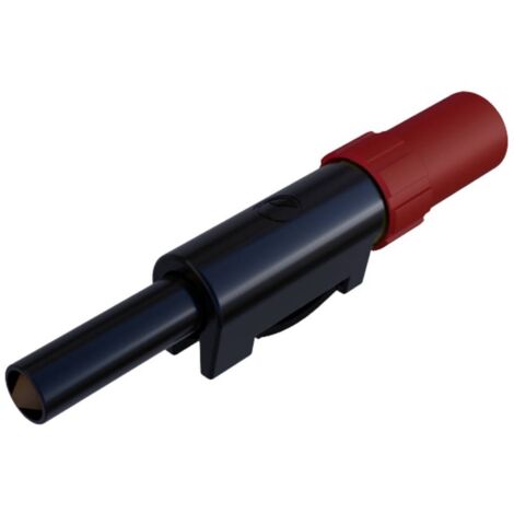 Fiche banane mâle de sécurité Ø de la broche: 4 mm SKS Hirschmann SLS 10 B 931824101 rouge 1 pc(s)