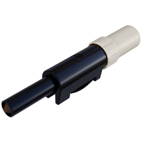 Fiche banane mâle de sécurité Ø de la broche: 4 mm SKS Hirschmann SLS 10 B 931824107 blanc 1 pc(s) D21294