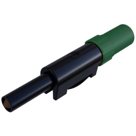Fiche banane mâle de sécurité Ø de la broche: 4 mm SKS Hirschmann SLS 20 B 931825104 vert 1 pc(s) D21208
