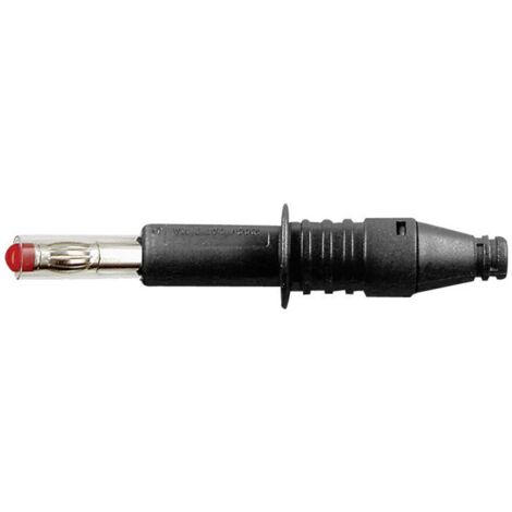 Fiche banane mâle de sécurité Ø de la broche: 4 mm Stäubli X-GL-438 66.9584-21 noir 1 pc(s) - noir