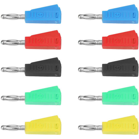 Fiche banane pour haut-parleur nickelage empilable technologie de pointe pour les salles de classe les industries les haut-parleurs et les laboratoires