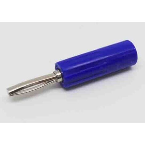 Fiche banane RS PRO Bleu Mâle 10A 50V