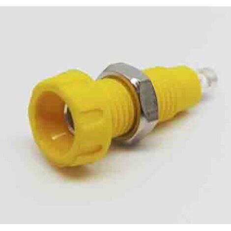 Fiche banane RS PRO Jaune Femelle 10A 50V
