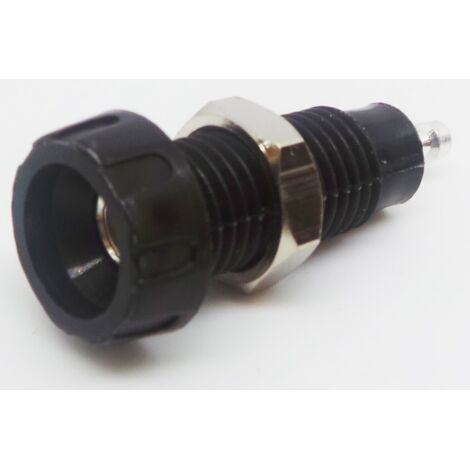 Fiche banane RS PRO Noir Femelle 10A 50V