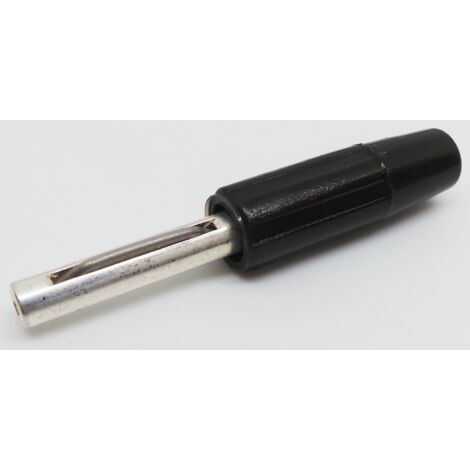 Fiche banane RS PRO Noir Mâle 10A 50V