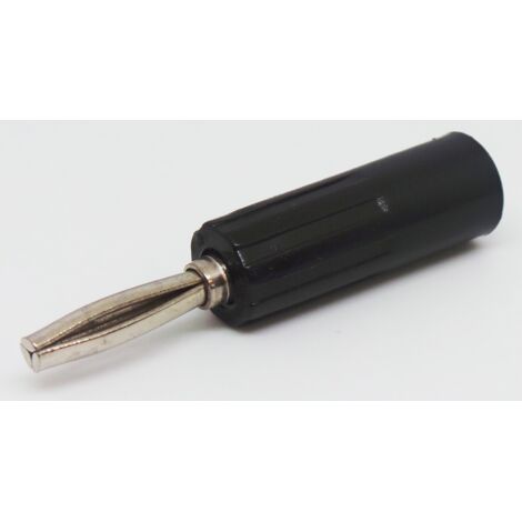 Fiche banane RS PRO Noir Mâle 10A 50V