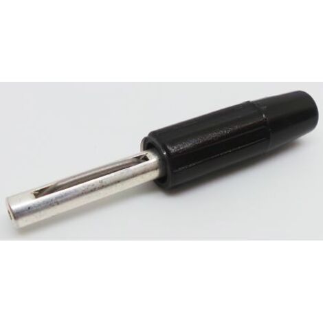 Fiche banane RS PRO Noir Mâle 10A 50V ( Prix pour 1 )
