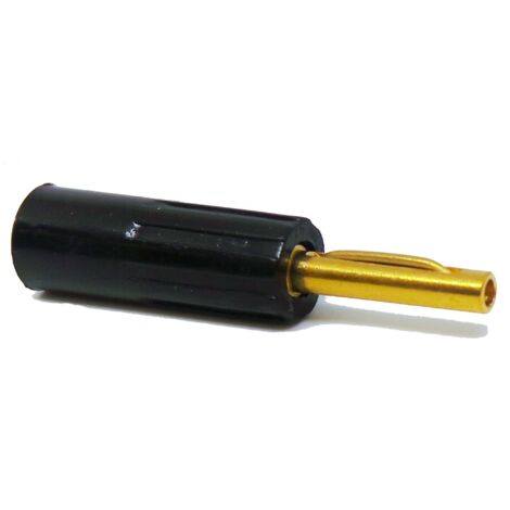 Fiche banane RS PRO Noir Mâle 16A 50V