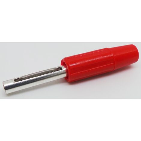 Fiche banane RS PRO Rouge Mâle 10A 50V