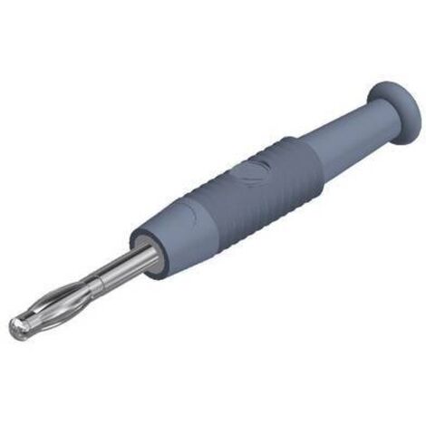 Fiche banane SKS Hirschmann MSTF 2 gr 938420106 mâle, droit Ø de la broche: 2 mm gris 1 pc(s) C695141