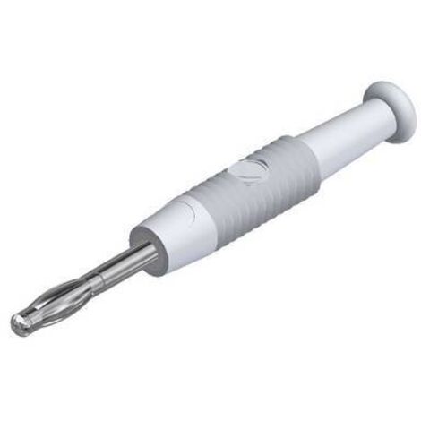 Fiche banane SKS Hirschmann MSTF 2 ws 938420107 mâle, droit Ø de la broche: 2 mm blanc 1 pc(s) C695161