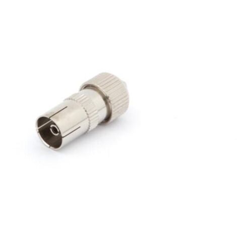 FICHE COAX FEMELLE TV 9.5mm/2.3mm METALLIQUE CV006 RI1030