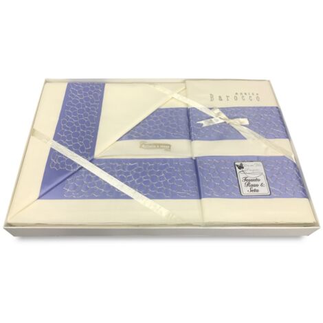 FICHE COMPLÈTE SHARON AVEC BORDURE APPLIQUÉE LILAS DOUBLE IDÉE DE MARIÉE