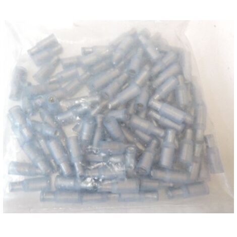 Fiche cylindrique femelle préisolée 5mm PIDG Bleu 1 à 2.6mm² (sachet de 100) TYCO ELECTRONICS 1856389-9