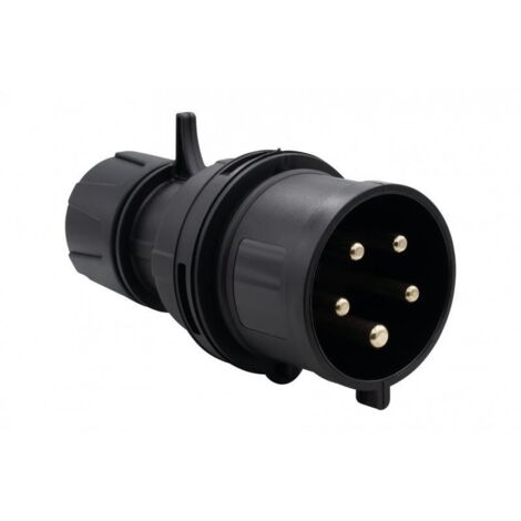 Fiche d'alimentation 32A/5P 380V-415V /FE/ IP44 noire F7.0160