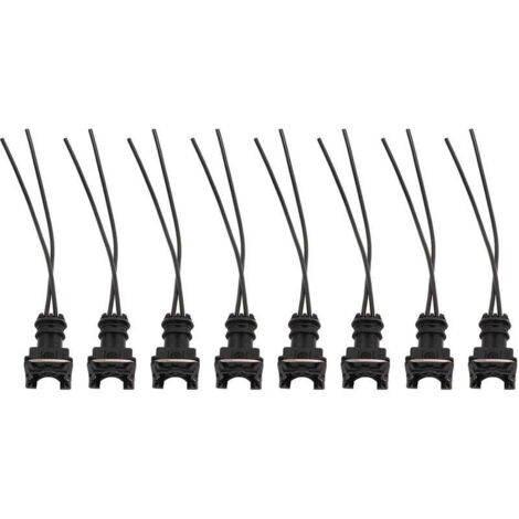 Fiche de Câblage de Connecteur D'injecteur de Carburant, 8 Pièces de Connecteurs D'injecteur de Carburant Clips de Câblage Style D'épissure Coupé EV1 8 pour Bosch EV1