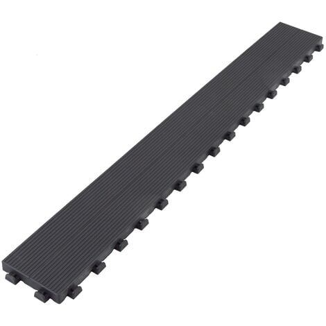 Fiche de chaussée grise rayée, 117x15.7x2,5 cm (116,5x14,3x2,5 net) 1m²: 6 feuilles