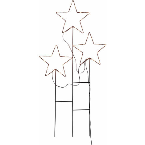 Fiche de jardin ÉTOILES - 80cm - pile / minuterie - Outdoor LED