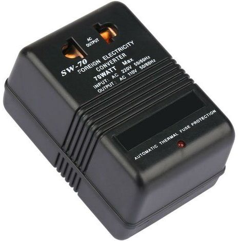 Fiche de voyage Adaptateur secteur 70 watts Transformateur 220V à 110V Convertisseur de tension abaisseur Transformateur de puissance Prise CN