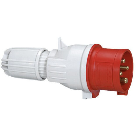 Fiche droite male ip44 -ik09  3p+t 16 415