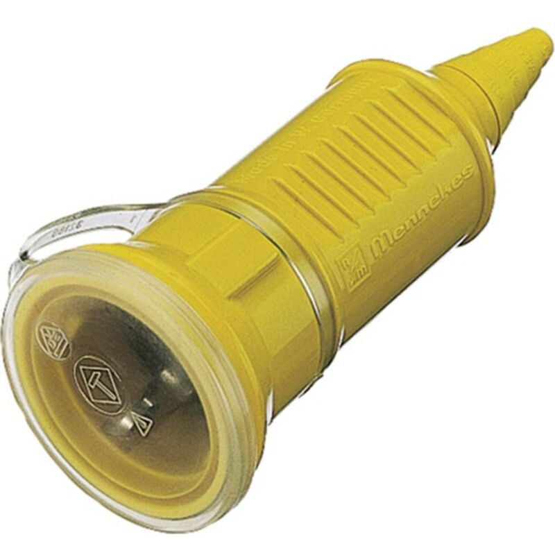 Fiche électrique femelle avec terre MENNEKES 10845 plastique 230 V jaune IP44