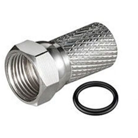 Fiche F 7mm avec joint torique – Connecteur coaxial TV et satellite – Type F pour récepteurs standards – Hdsat