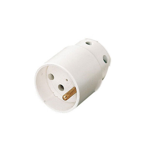 Fiche femelle 16A 2P+T blanc L'EBENOID 021353