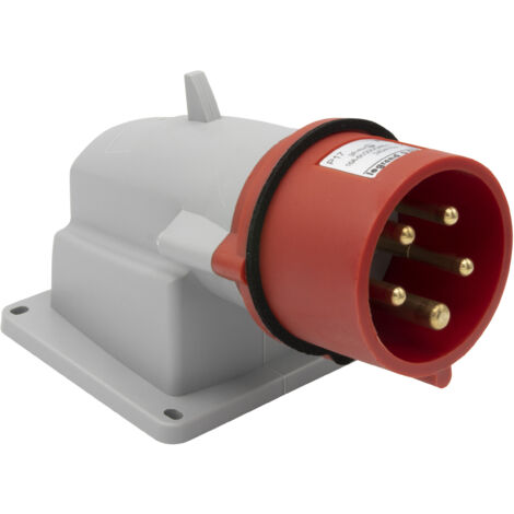 Fiche inclinée saillie P17 IP44 16A de 380V à 415V 3P+N+T LEGRAND 057589