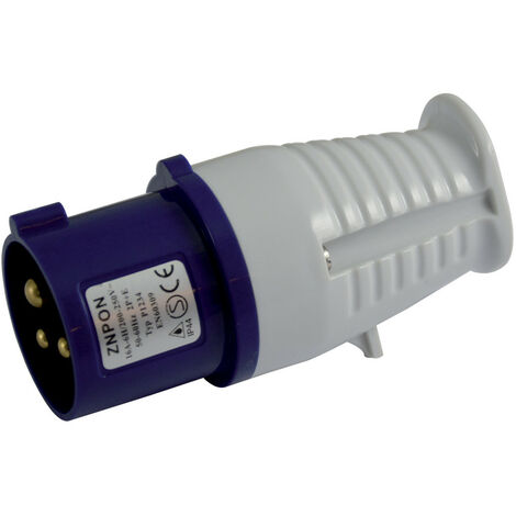 Fiche male 17/220V pour caravane