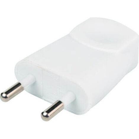 Fiche Mâle 2p 6a Connexion électrique Sécurisée - Dhome
