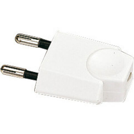 Fiche mâle 6A 2P blanc L'EBENOID 020260
