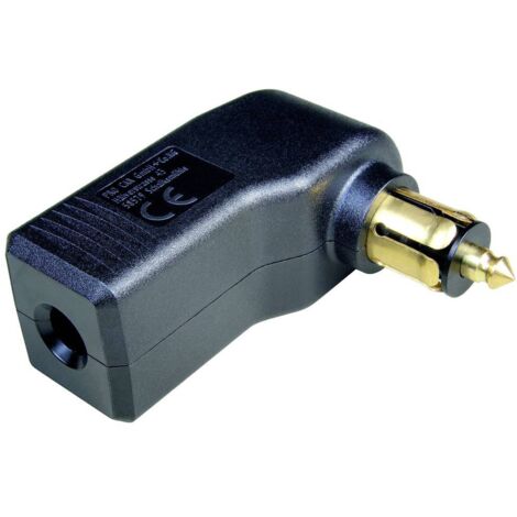 Fiche mâle coudée 16 A – Tension 12/24 V – Intensité max 16 A – Connecteur à vis pour appareils – Contact optimal – Procar