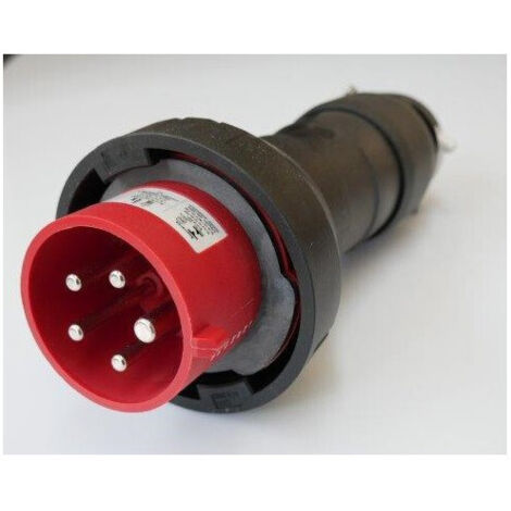 Fiche mobile 3P+N+T 32A 380/415V mâle rouge ATEX sans clapet 6H GHG5127506R0001 EATON CEAG