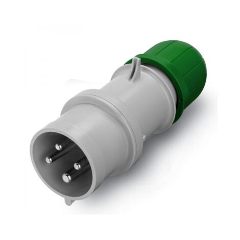 Fiche mobile 3P+N+T 32A mâle bleue tension 208-250V 9h étanche IP44