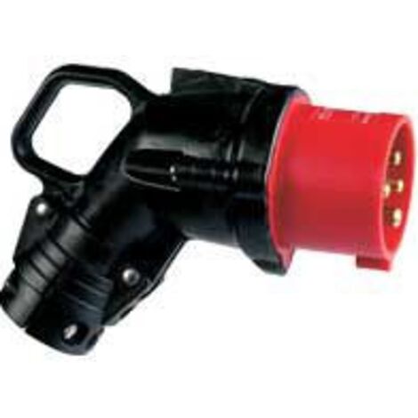 Fiche mobile coudée Hypra IP44 16A - 380V à 415V - 3P+N+T - caoutchouc - LEGRAND
