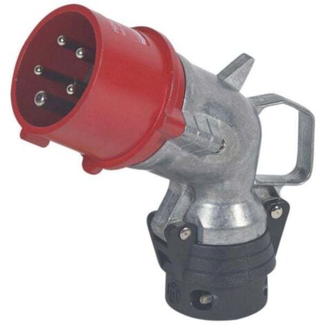 Fiche mobile coudée Hypra IP44 16A - 380V à 415V - 3P+N+T - métal - LEGRAND