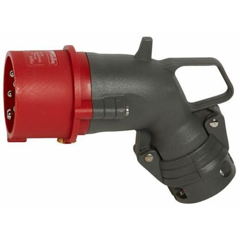 Fiche mobile coudée Hypra IP44 16A - 380V à 415V - 3P+N+T - plastique - LEGRAND