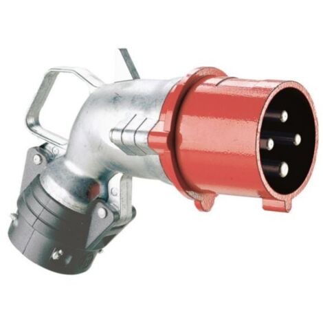 Fiche mobile coudée Hypra IP44 32A - 380V à 415V - 3P+T - métal - LEGRAND