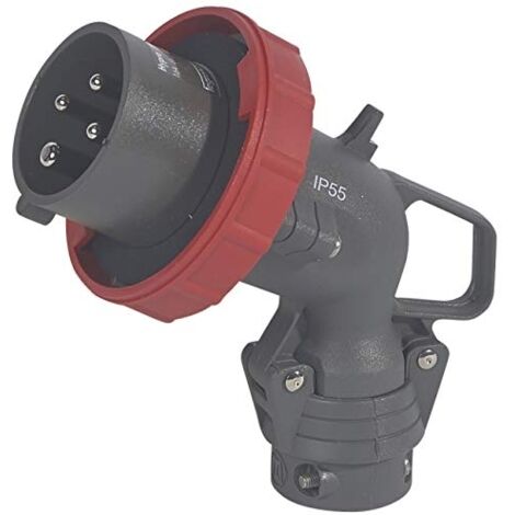 Fiche mobile coudée Hypra IP66/67-55 32 - A 380V à 415V - 3P+N+T - plastique - LEGRAND