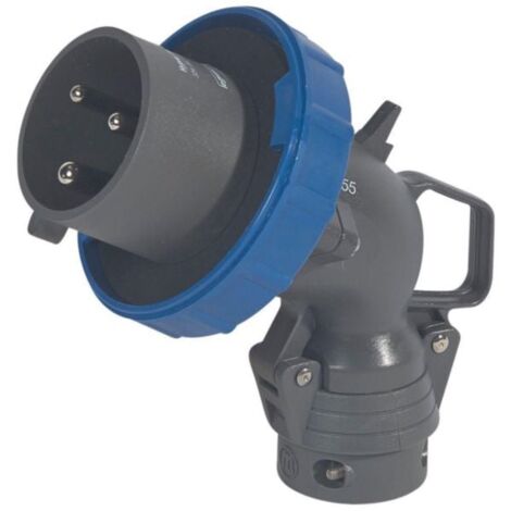 Fiche mobile coudée Hypra IP66/67-55 32A - 200V à 250V - 2P+T - plastique - LEGRAND