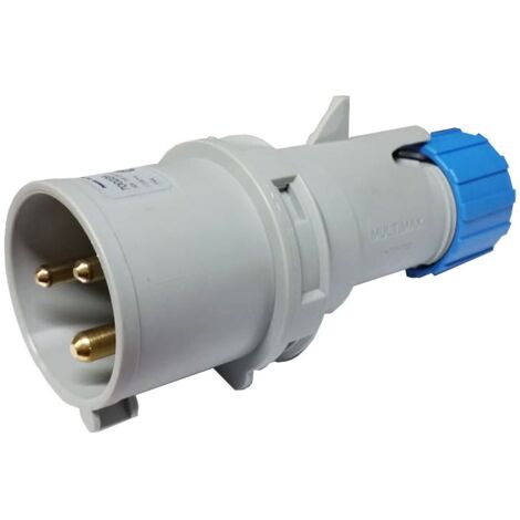 Fiche mobile droite Cee Palazzoli 2X32A+T 230V IP44 700226